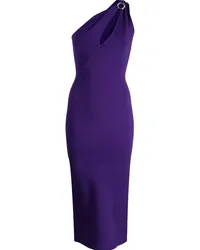 GALVAN Kleid mit asymmetrischem Schnitt Violett