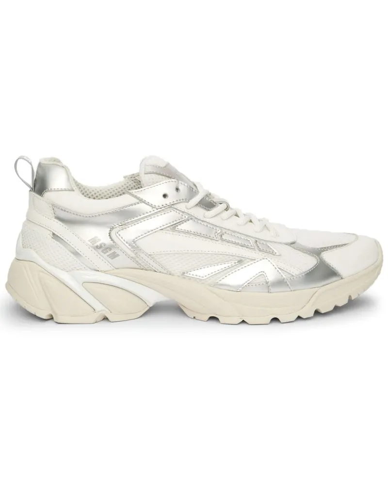 MSGM Vulcano Sneakers im Used-Look - Weiß Weiß