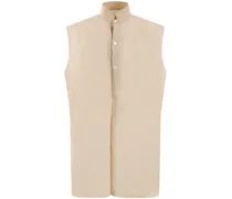 sleeveless cotton blouse