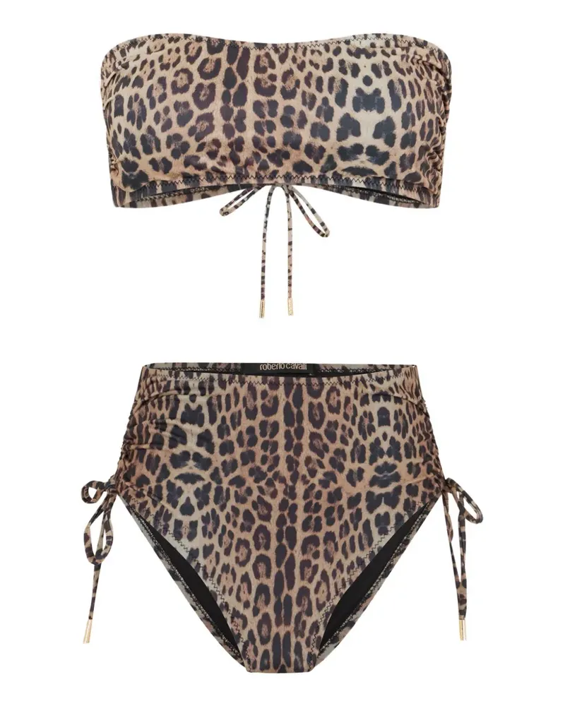 Roberto Cavalli Bikinioberteil mit Leopardenprint - Braun Braun