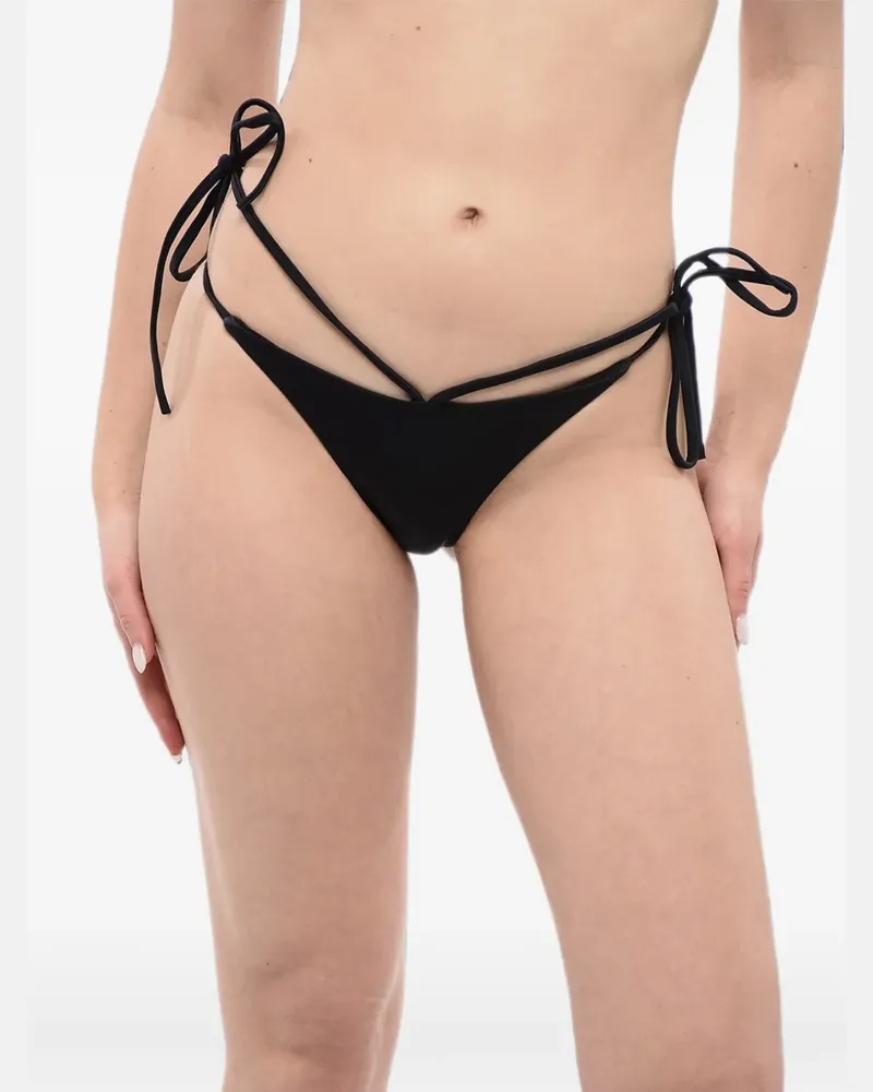 Dsquared2 Bikinihöschen mit Wickeldetail - Schwarz Schwarz