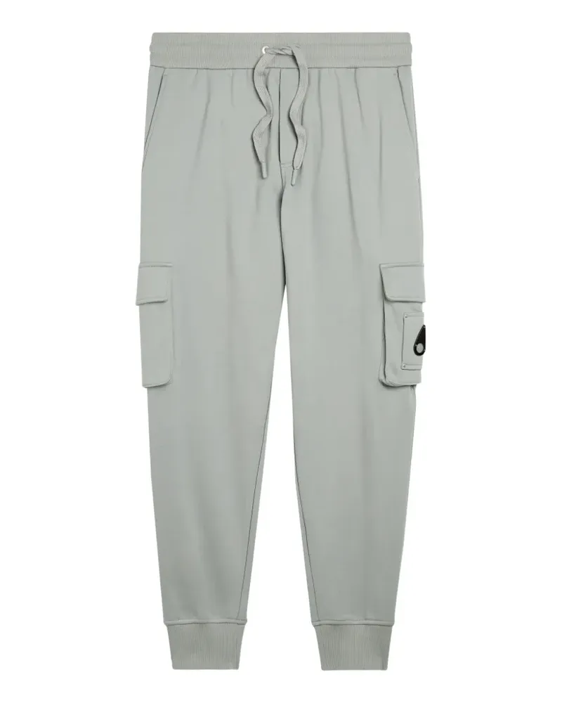 Moose Knuckles Hartsfield logo-plaque track pants - Grau Grau