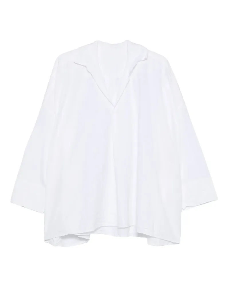Daniela Gregis Bluse im Oversized-Look - Weiß Weiß