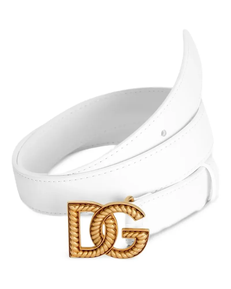 Dolce & Gabbana Klassischer Gürtel - Weiß Weiß