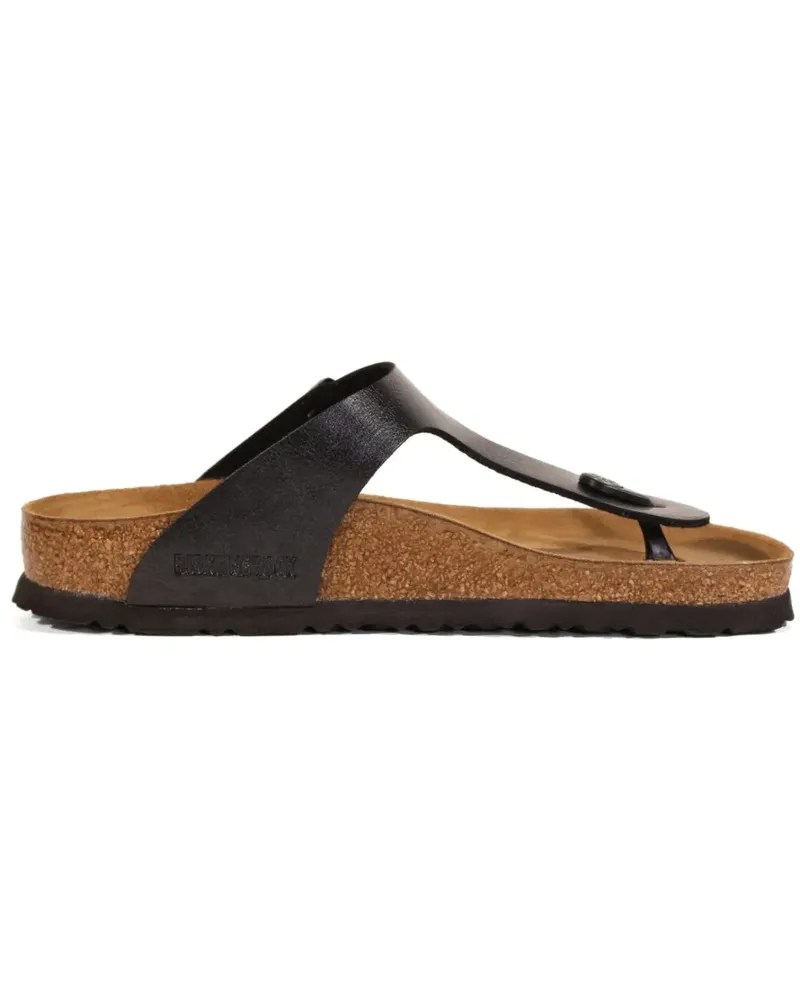 Birkenstock Gizeh Birko-Flor/Graceful Licorice Sandalen - Schwarz Schwarz