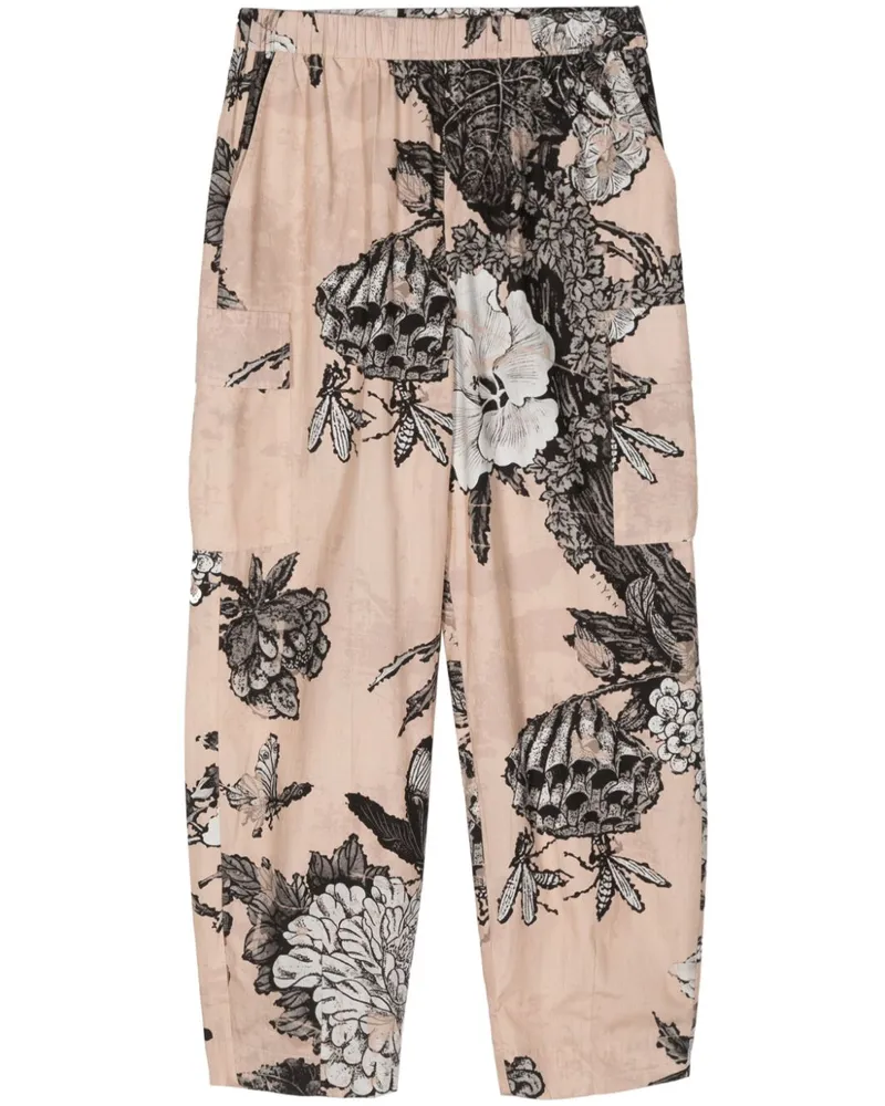 Biyan Cropped-Hose mit elastischem Bund - Rosa Rosa