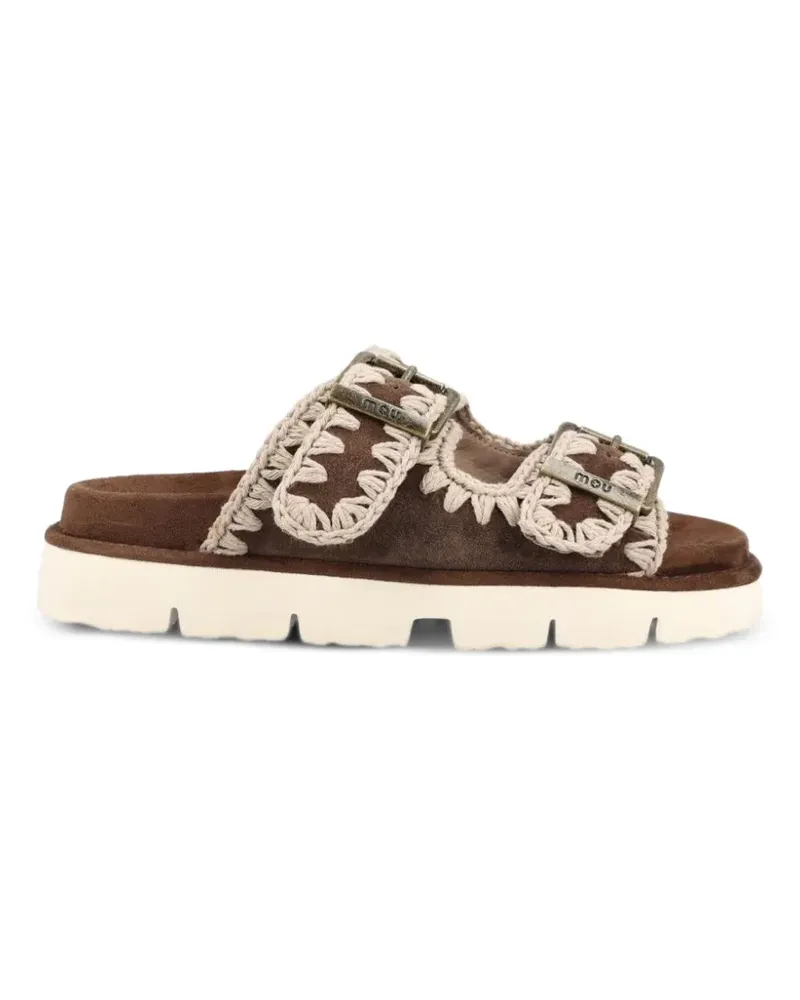 Mou Sandalen aus Wildleder - Braun Braun