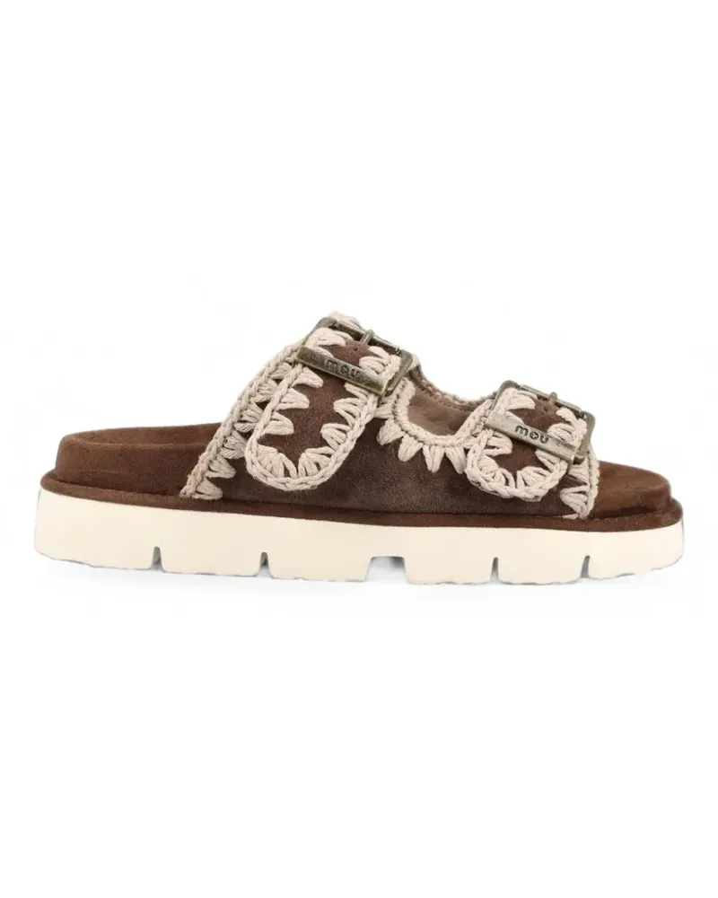 Mou Sandalen aus Wildleder - Braun Braun