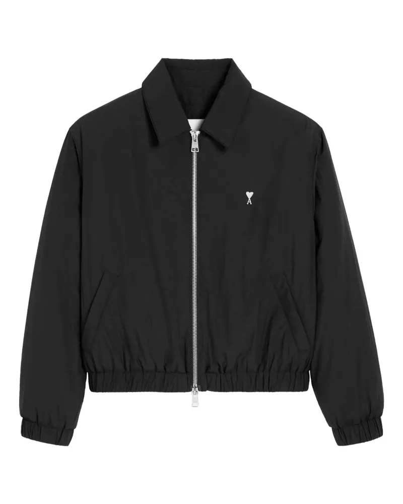 AMI Paris Ami de Coeur Jacke mit Reißverschluss - Schwarz Schwarz