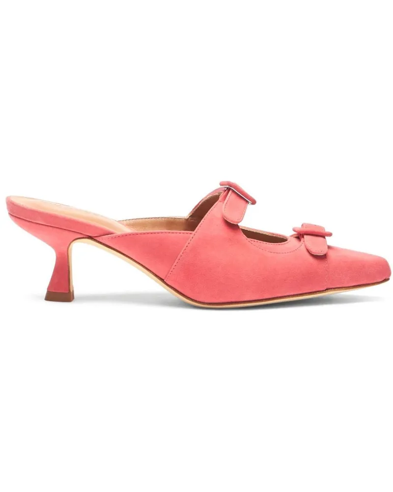 Scarosso Liz Mules aus Wildleder 55mm - Rosa Rosa
