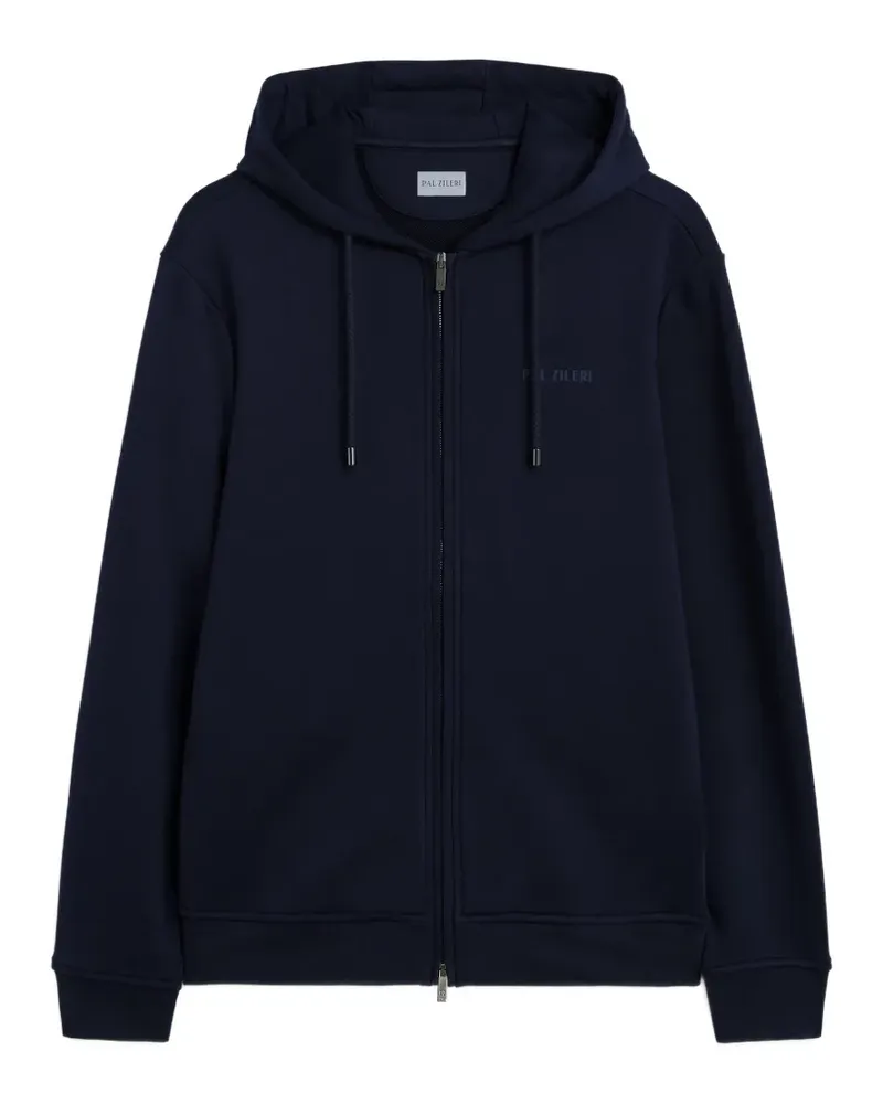 Pal Zileri Kapuzenjacke mit Reißverschluss - Blau Blau