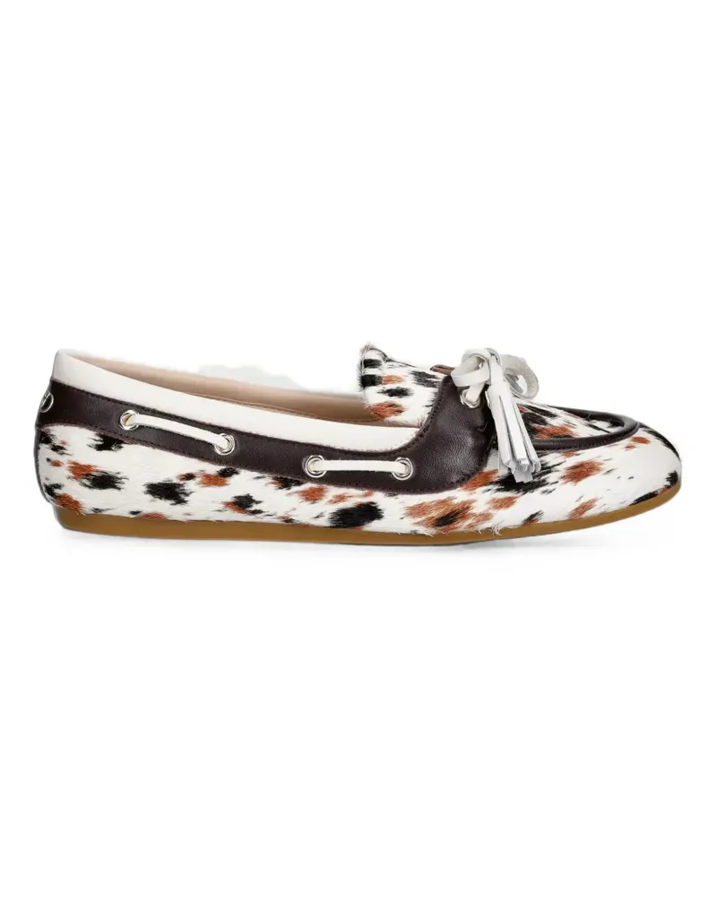 Liu Jo Loafer mit Ponyhaar - Weiß Weiß