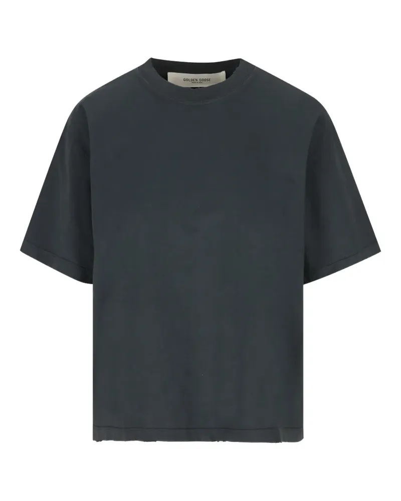 Golden Goose T-Shirt mit Applikationen - Grau Grau