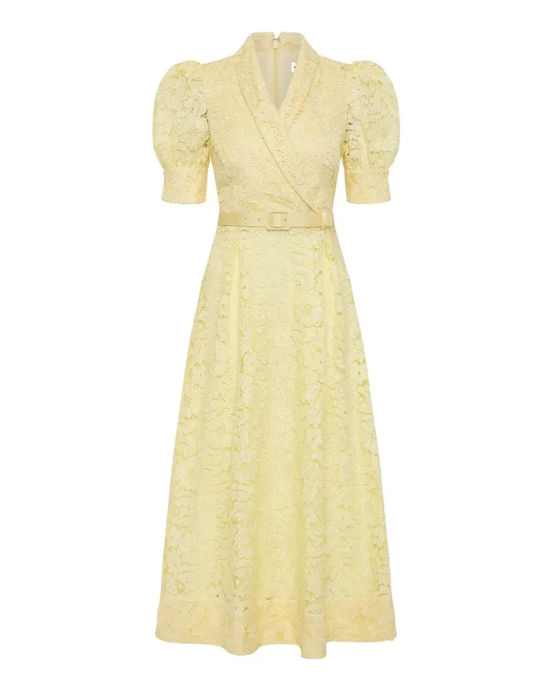 Rebecca Vallance Citrine Midikleid - Gelb Gelb