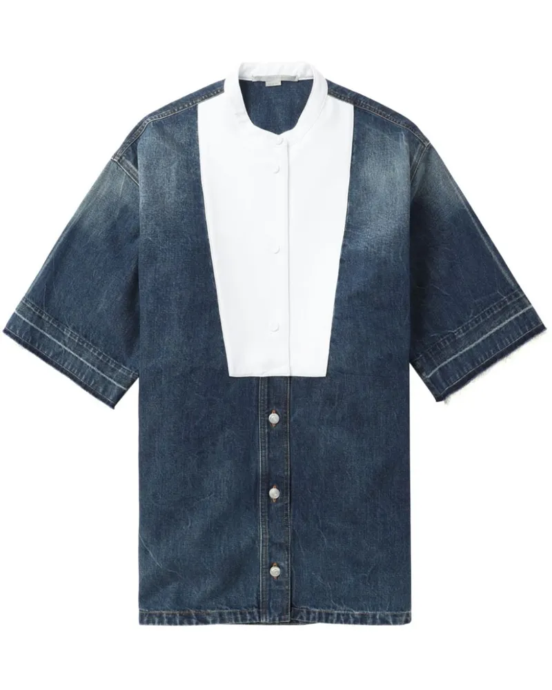 Stella McCartney Kurzärmeliges Tunikakleid - Blau Blau