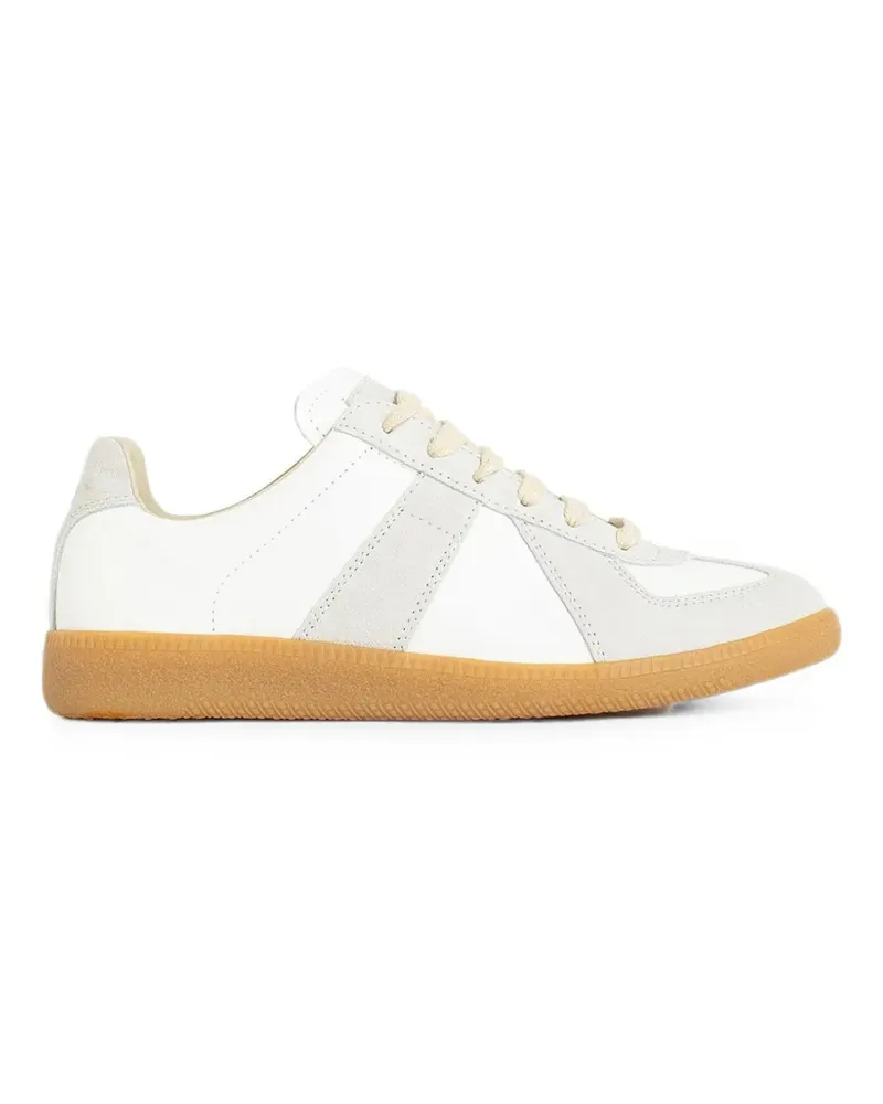 Maison Margiela Replica panelled leather sneakers - Weiß Weiß