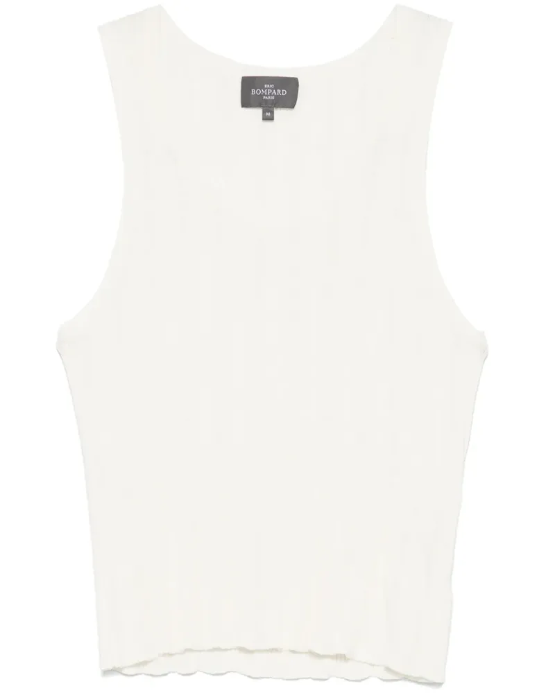Eric Bompard Geripptes Tanktop - Weiß Weiß