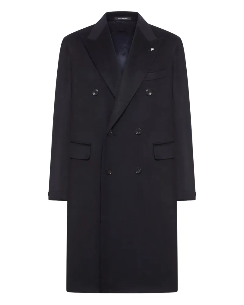 Tagliatore Doppelreihiger Mantel mit steigendem Revers - Blau Blau