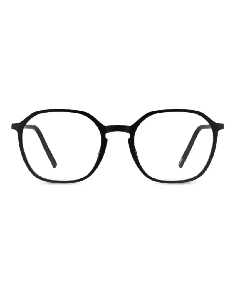 Silhouette geometric-frame glasses - Schwarz Schwarz