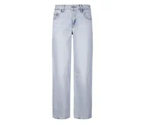 Tiefsitzende Loose Jeans - Blau