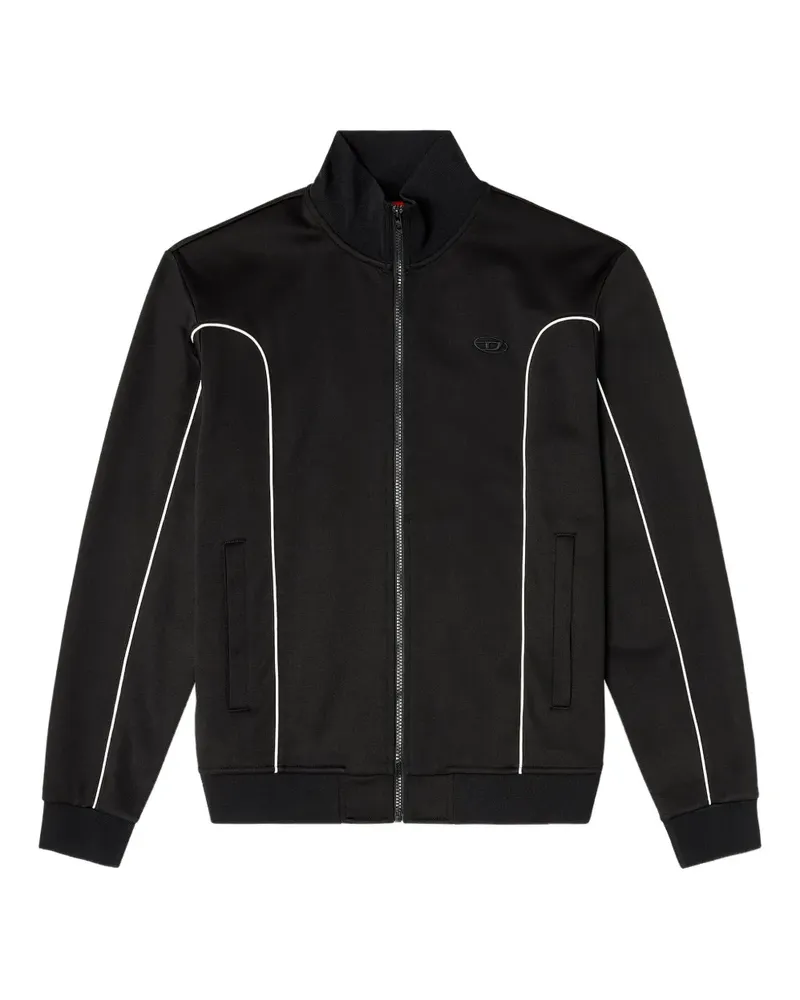 Diesel S-LOCKING-DO Pullover mit Reißverschluss - Schwarz Schwarz