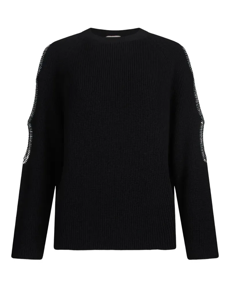 Liu Jo Verziertes Oberteil mit Cut-Out - Schwarz Schwarz