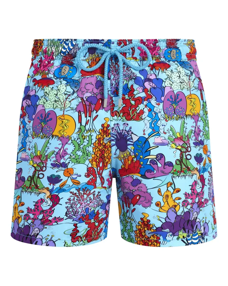 Vilebrequin Badeshorts mit Kordelzug - Blau Blau