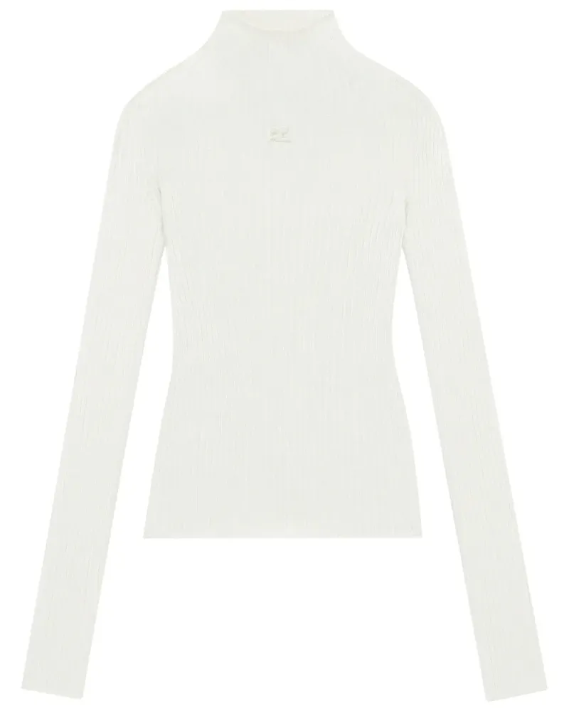 Courrèges Solar Pullover - Weiß Weiß