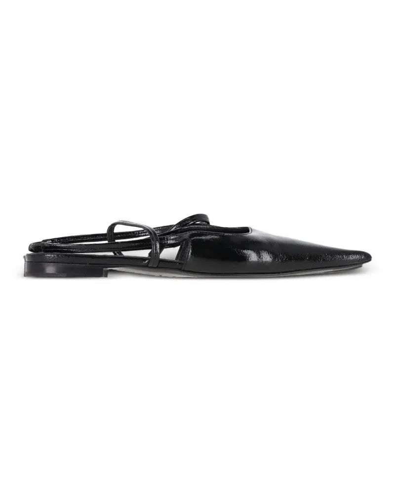 Totême pointed slingback ballet flats - Schwarz Schwarz