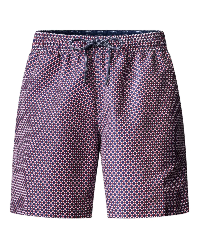 Hackett geometric-print swim shorts - Blau Blau