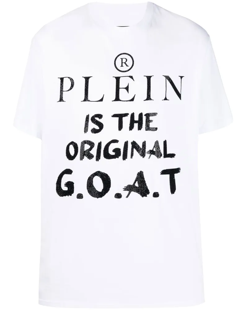 Philipp Plein T-Shirt mit Logo-Print - Weiß Weiß