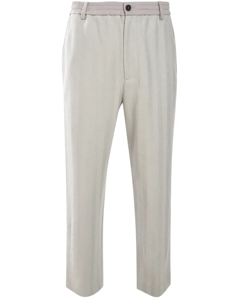 Missoni Hose mit Zickzackmuster - Silber Silber