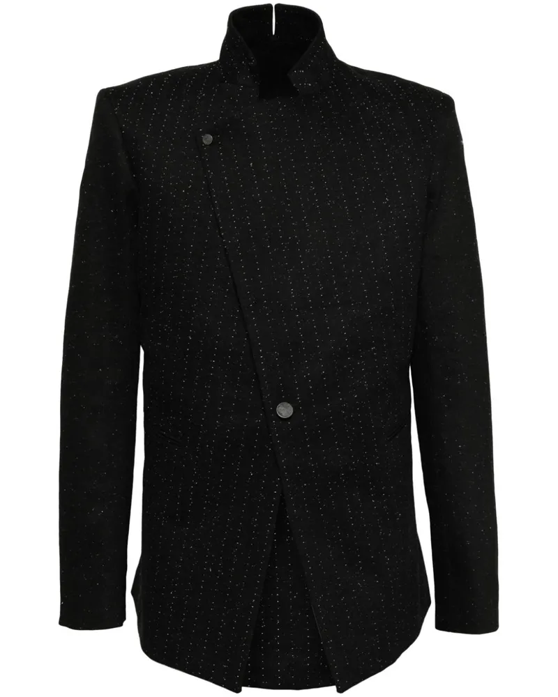 Boris Bidjan Saberi Gefärbter Blazer - Schwarz Schwarz