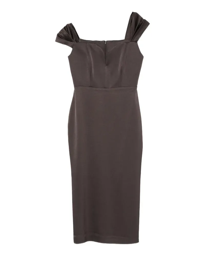 Alex Perry V-neck midi dress - Grau Grau