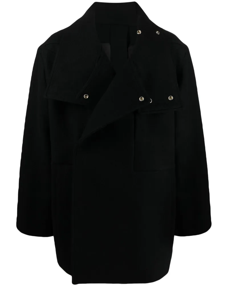 Rick Owens Klassische Cabanjacke - Schwarz Schwarz