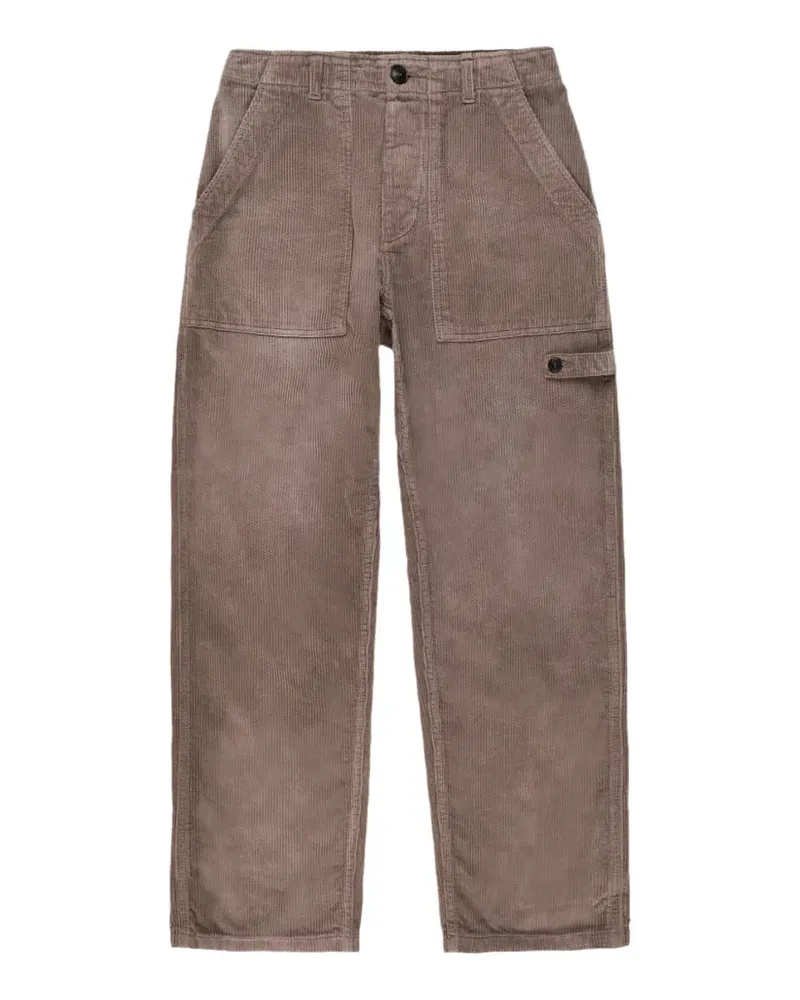 Fortela corduroy patch-pocket trousers - Braun Braun