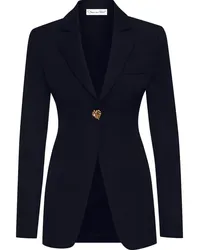 Oscar de la Renta Blazer mit Knopfdetail Schwarz