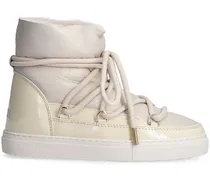 Schnürstiefel aus Leder - Weiß
