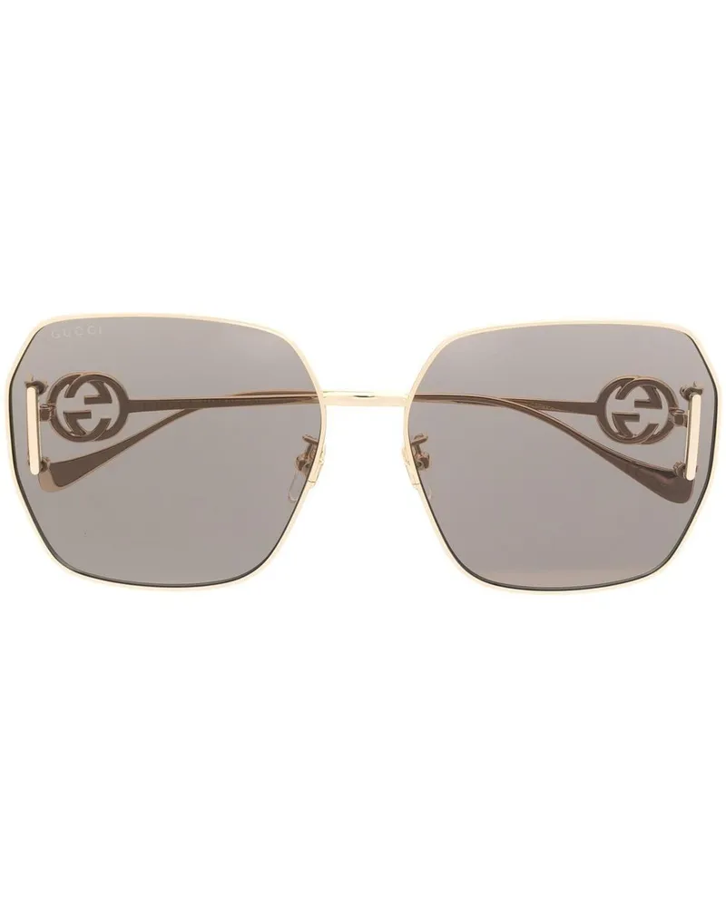 Gucci Oversized-Sonnenbrille - Gold Gold