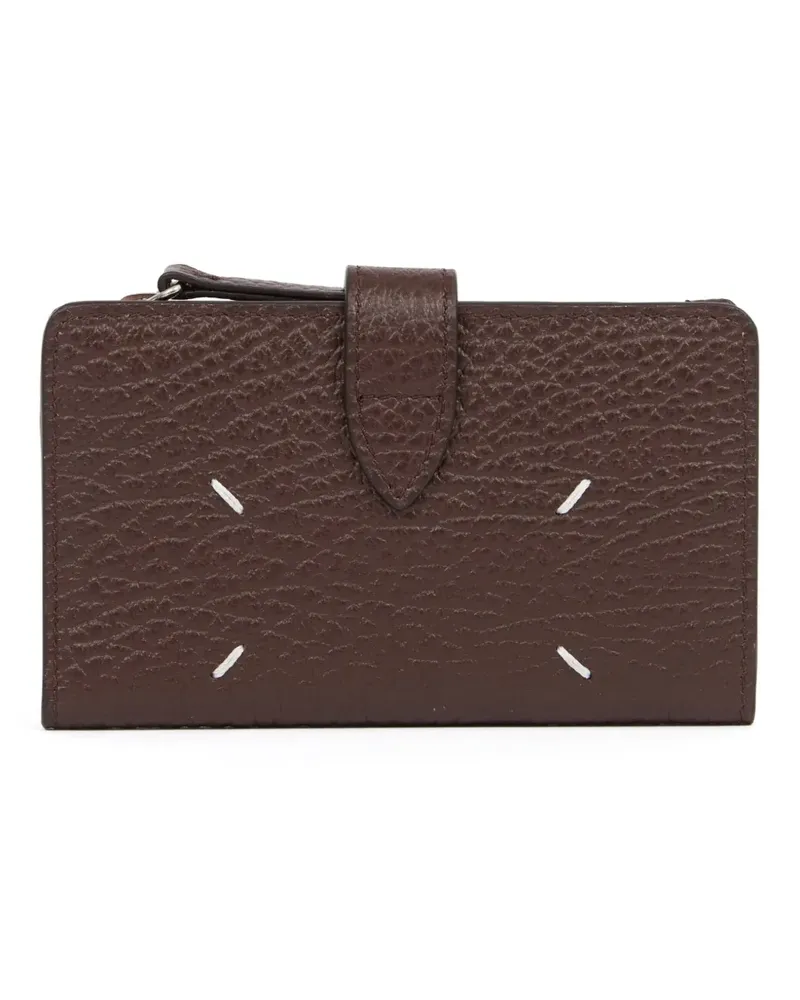 Maison Margiela Portemonnaie mit Ziernähten - Braun Braun