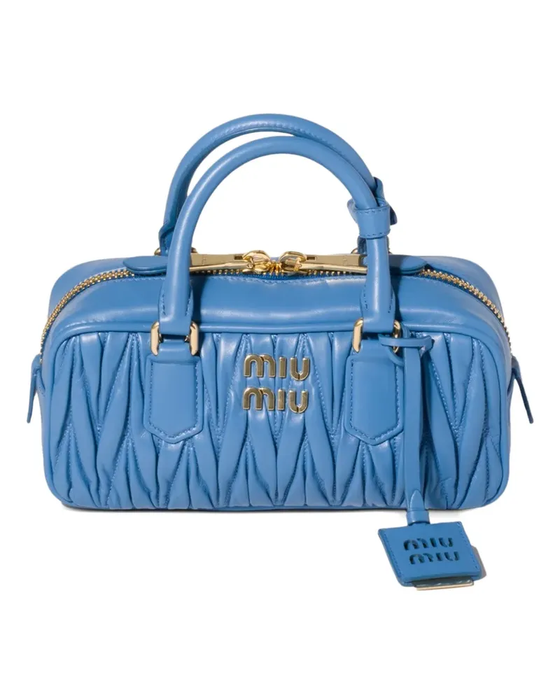 Miu Miu Schultertasche aus Matelasse-Leder - Blau Blau