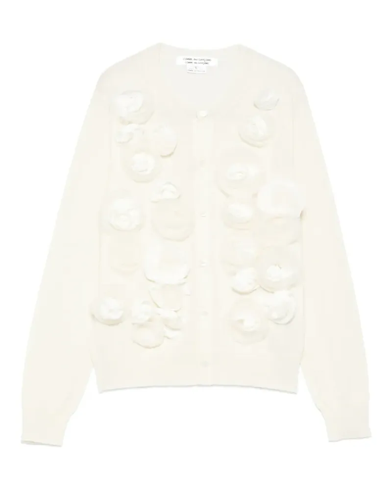 Comme des Garçons flower cardigan - Nude Nude