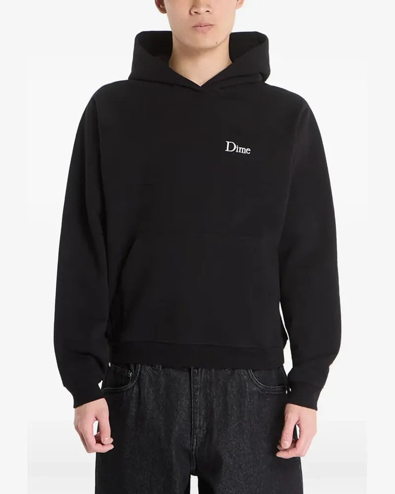 Dime logo-detail hoodie - Schwarz Schwarz