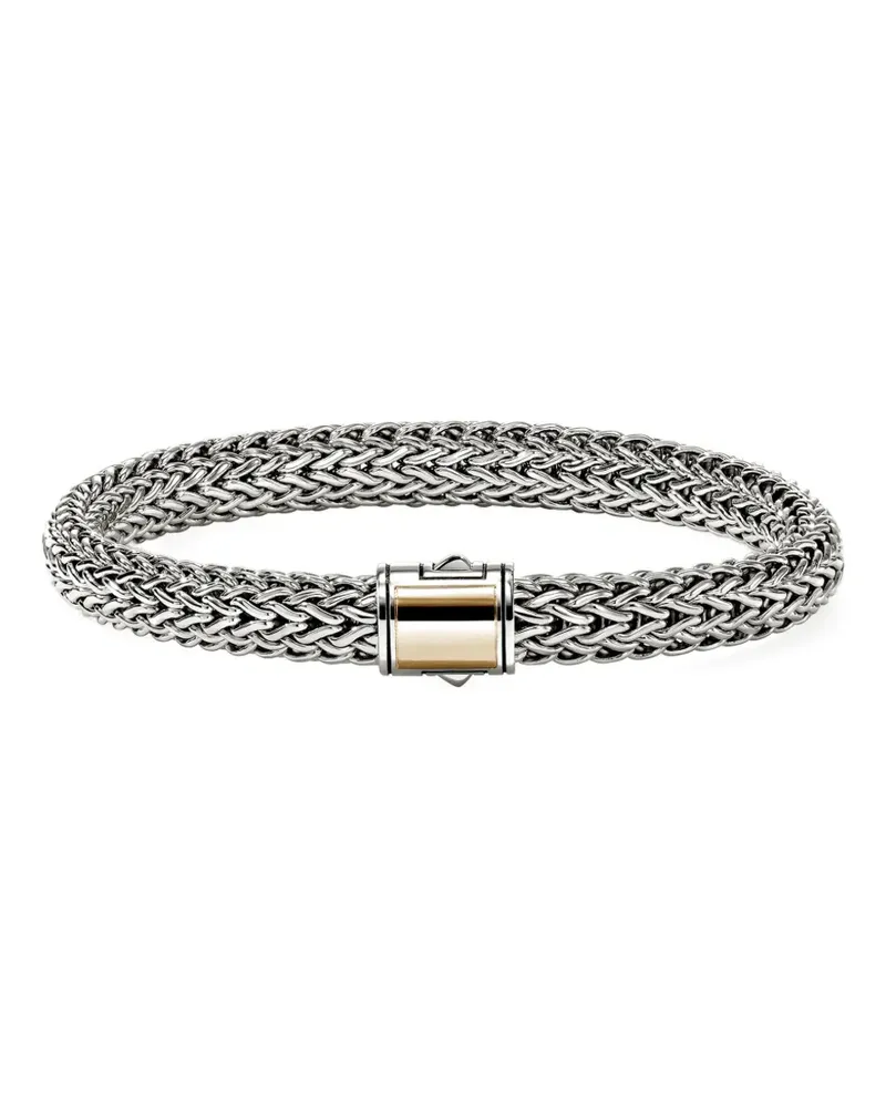 John Hardy 14kt Icon Gelbgold- und Sterlingsilber-Armband Silber