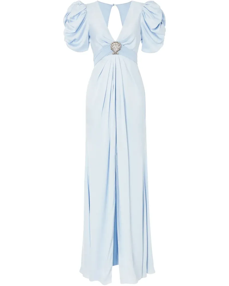 Temperley London Kurzärmeliges Abendkleid - Blau Blau