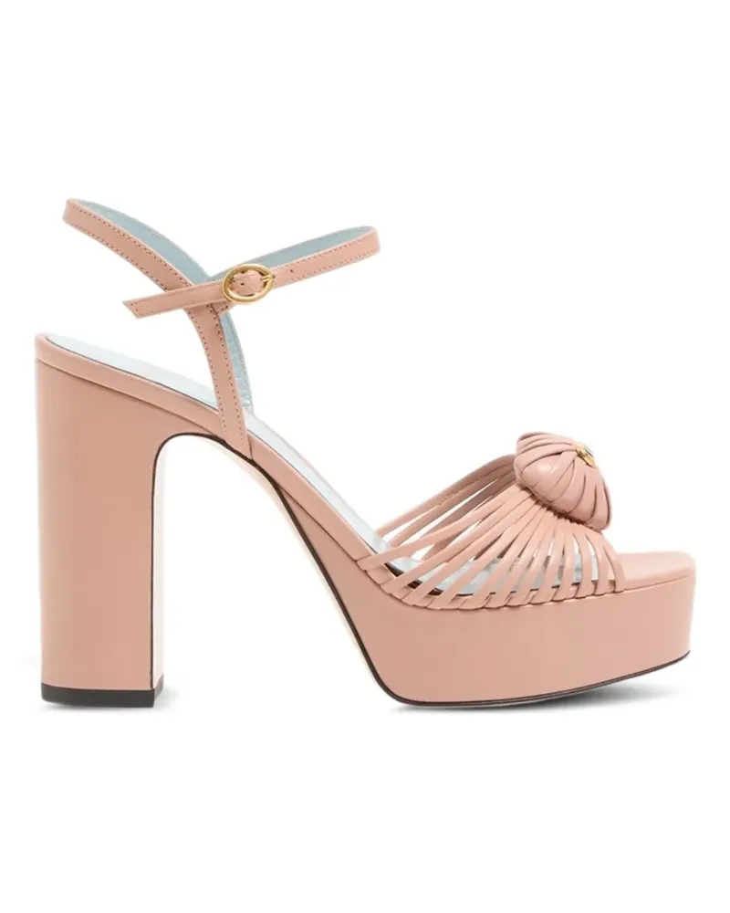 Valentino Garavani Coeur Royal flower platform sandals - Rosa Rosa