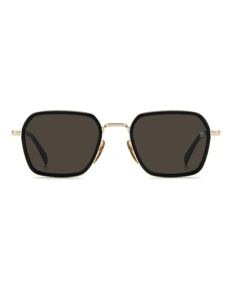 EYEWEAR by DAVID BECKHAM Sonnenbrille mit eckigem Gestell - Schwarz Schwarz