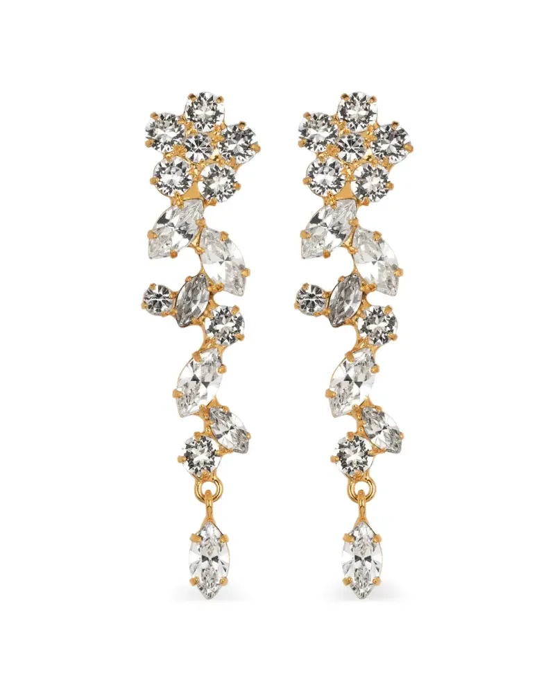 Jennifer Behr Jasmina Ohrringe mit Kristallen - Gold Gold