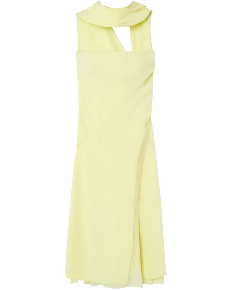 Versace Midikleid mit Bustier-Oberteil - Gelb Gelb