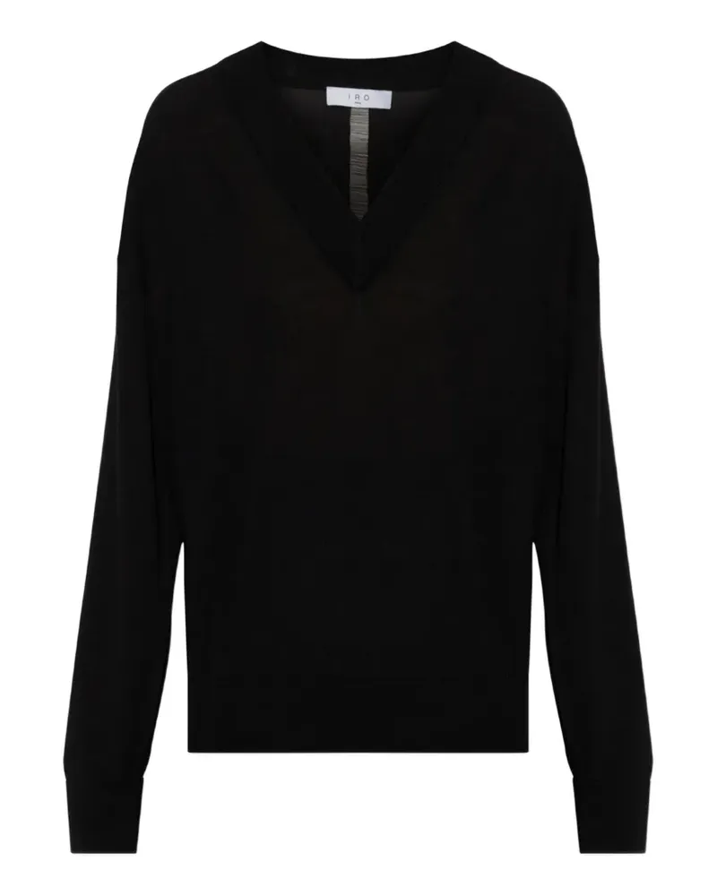 IRO Imagine Pullover mit V-Ausschnitt - Schwarz Schwarz